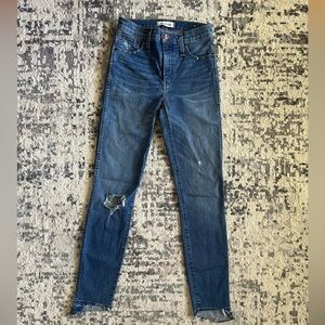 Madewell Two-Tone Blue Denim Jeans